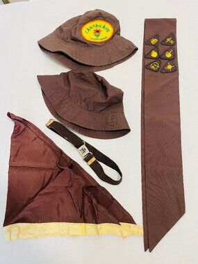 Vintage GIRL GUIDE CANADA  BROWNIE Uniform Pieces